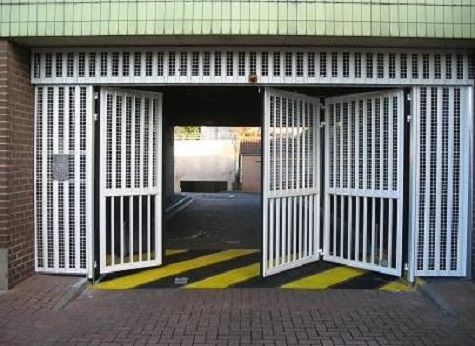 Gates for garage and warehouse doors 